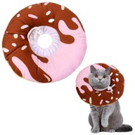 Mäkký plyšový pooperačný golier pre Donut Mil XL Cat