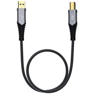 FiiO LA-UB1 – Pozlátený kábel USB 2.0 A-B – 1,0 m