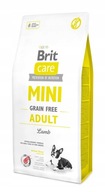 BRIT CARE MINI GRAIN BEZPLATNÉ DOSPELÉ LAMB 7 KG