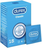 DUREX CLASSIC klasické kondómy, 18 kusov