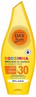 DAX OPAĽOVACÍ KRÉM SPF 30 RODINNÁ EMULZIA NA OPAĽOVANIE 250 ml