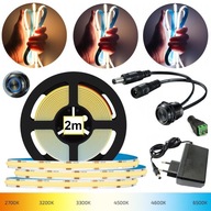 Set COB LED pás 2m NEON BODOVÝ + SKRIŇOVÝ VYPÍNAČ + NAPÁJANIE 12V