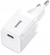 BASEUS RÝCHLA SIEŤOVÁ NABÍJAČKA NAPÁJACÍ ZDROJ PRE TELEFÓN USB-C 30W PD QC 4.0