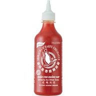 Bezlepková Sriracha Chili omáčka (chili 61%) 455ml Lietajúca hus