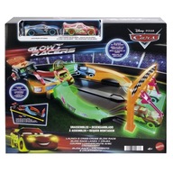 CARS Nočné preteky Mattel Cars Trať svietiaca v tme ZYGZAK MCQUEEN STORM