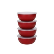 Misky KitchenAid s pokrievkami, 4 ks Empire Red