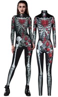 SKELETORSKÝ KROJ COCO ZOMBIE ROSE HALLOWEEN OUTFIT 170 / 176