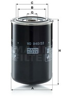 MANN-FILTER WD 940/22 Filter ovládania hydrauliky