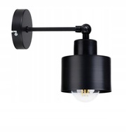 STROPNÁ LAMPA NASTAVITEĽNÁ NÁSTENNÁ LAMPA PODKRYSNÝ hrnček ČIERNA