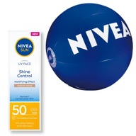 NIVEA SUN Zmatňujúci opaľovací krém na tvár SPF 50 ml + Plážová loptička