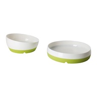 IKEA SMAGLI tanier, miska pre deti, 2 ks. SET