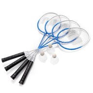 BADMINTONOVÝ SET RAKETY x4 + Okenice x3 + KRYT SIETENÝCH STĹPKOV 20077