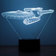 Star Trek USS Enterprise 3D LED USB lampa