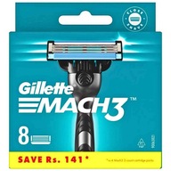 Holiace čepele Gillette Mach3 x 8 ostré a efektívne originálne Mach 3