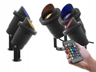 RGB záhradné lampy pre rastliny SET x5