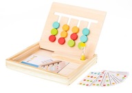 Drevená edukačná hračka ladí s farbami krabičiek