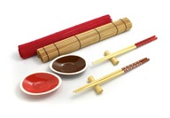 Red&Brown sushi set pre 2 osoby