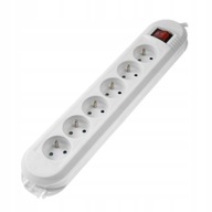 COMFORT POWER STRIP 6GN 3M Hama White