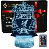 3D LED USB nočná lampa + diaľkové ovládanie Liverpool