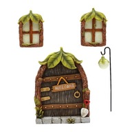 Víla Gnome Home Miniatúrne okno a dvere s