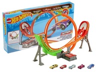 HOT WHEELS STUN CAR TRACK set trate slučka s pohonom +5 áut