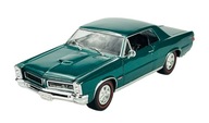 WELLY 1965 PONTIAC GTO GREEN 1:24 KOV NOVÝ MODEL