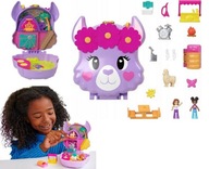 Polly Pocket Camping Llama Set v škatuľke s príslušenstvom HKV33