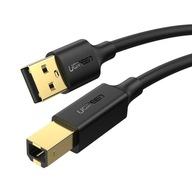 UZELENÝ KÁBEL PRE SKENER TLAČIARNE USB-A /USB-B ZLATENÝ 5m