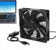 TICHÝ VENTILÁTOR CHLADENIE USB Púzdro VENTILÁTOR 12CM