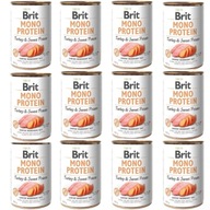 Brit Mono Protein Morčacie sladké zemiaky 12 x 400 g