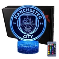 3D LED USB nočná lampa + diaľkové ovládanie Manchester City