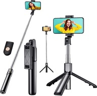 SELFIE Stick so statívom na diaľkové ovládanie Bluetooth