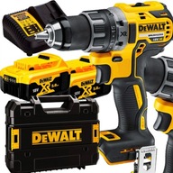 AKU VŔTAČKA DEWALT 18V ​​2x AKUMULÁTOR 5AH NABÍJACÍ. KUFOR