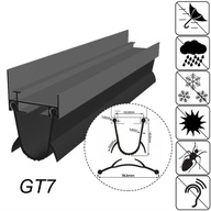 Garážové tesnenie pre garážovú bránu GT07 5,5 m