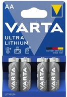 4x VARTA AA R6 ULTRA LITHIUM 6106 lítiová batéria