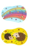 Ortopad Medium 20 náplastí na oči Rainbow Hedgehogs