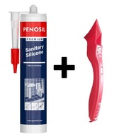 Bezfarebný sanitárny silikón + SILIKÓNOVÁ SKRATKA