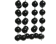 Retiazka girlanda korálky čierna dekorácia ornament