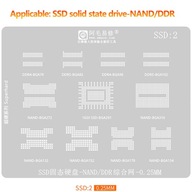 Šablóna SSD1 2 3 BGA Reballing Stencil pre DDR S