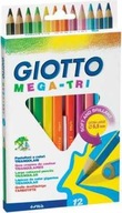 Giotto mega tri pastelky 12 ks Lyra