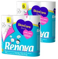 2x toaletný papier Renova Skin Care White 9R