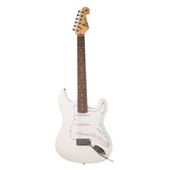Elektrická gitara SX Strato White biela