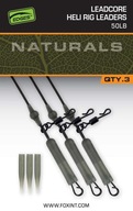 Fox Naturals Leadcore Heli Rig Leaders 50lb 3ks.