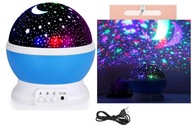 ROTAČNÁ NOČNÁ LAMPA STARS SKY PROJECTOR 2v1