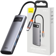 Rozbočovač adaptéra Baseus Hub 5v1 USB-C na 3x USB 3.0 HDMI USB-C PD