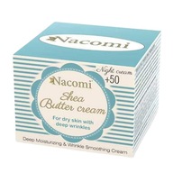 Nacomi 50+ Shea nočný krém na tvár - 50 ml