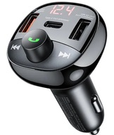 BLUETOOTH FM VYSIELAČ DO AUTO RÝCHLA NABÍJAČKA QC AUX USB C