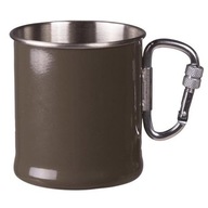 Mil-Tec hrnček s karabínou 250 ml OD Green (14608102)