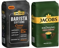 JACOBS Barista Crema Intense & KRONUNG KRAFTIG zrnková káva - SET 2x1kg