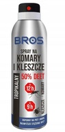 Bros sprej proti komárom a kliešťom 50% deet 90ml!